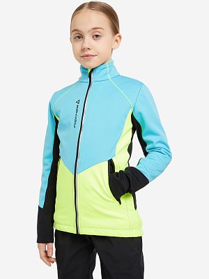 Превью  Куртка лыжная FISCHER Softshell Warm Jr Бирюзовый